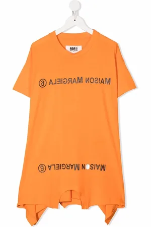 Maison Margiela Vestido estilo playera con logo estampado