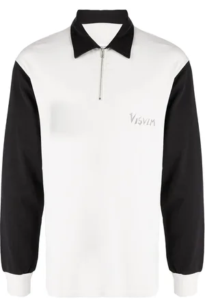 VISVIM Sudadera con medio cierre y logo estampado