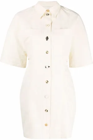 Nanushka Vestido camisero manga corta