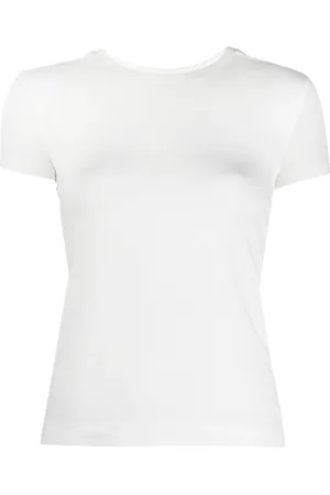 THOM KROM Playera stretch con cuello redondo