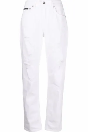 Dolce & Gabbana Boyfriend jeans con efecto envejecido