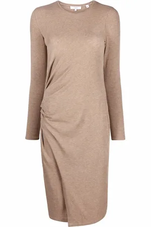 Vince Vestido midi fruncido