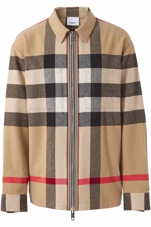 Burberry Camisa con cierre y motivo de cuadros