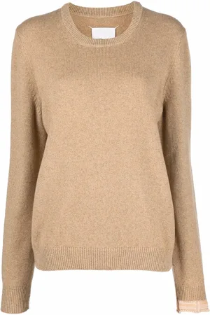 Maison Margiela Suéter tejido con cuello redondo