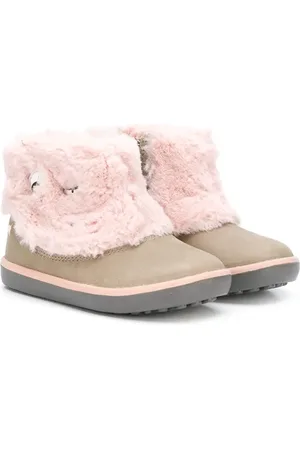 Camper Botas con ribete de pelo artificial