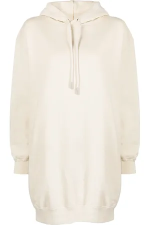 OFF-WHITE Vestido estilo sudadera con rayas diagonales