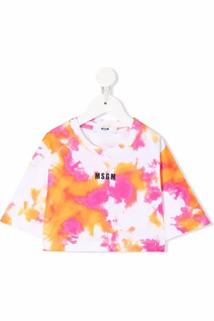 Msgm Playera con estampado tie-dye
