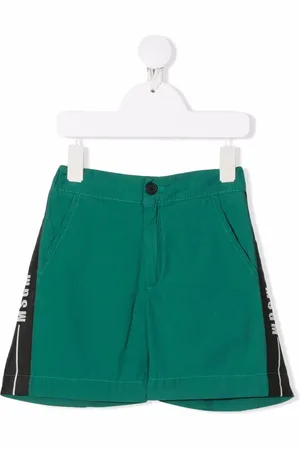 Msgm Shorts con franjas del logo