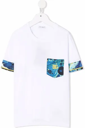 Dolce & Gabbana Playera con bolsillo de motivo marmoleado