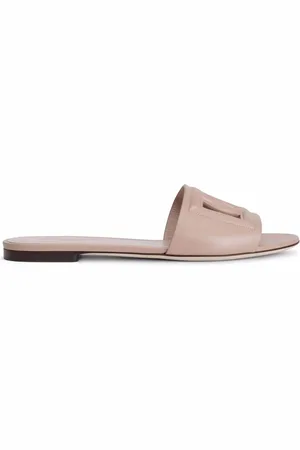 Dolce & Gabbana Sandalias de piel con logo DG