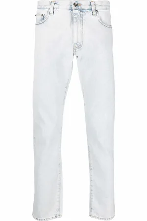 OFF-WHITE Jeans slim con rayas diagonales
