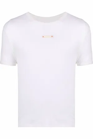 Maison Margiela Playera con detalle de etiqueta