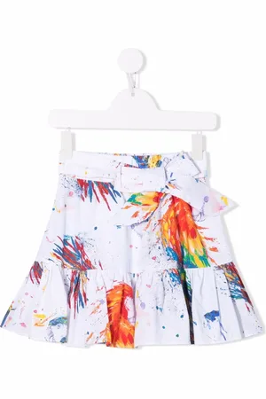 Msgm Falda con estampado de salpicaduras de pintura