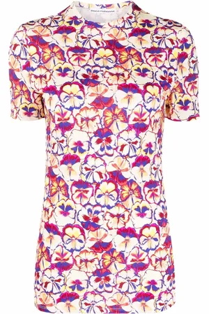 Paco rabanne Playera con estampado floral