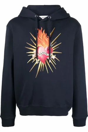 Lanvin Hoodie con estampado de corazón