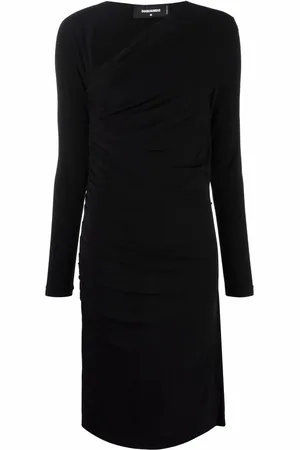 Dsquared2 Vestido con cuello asimétrico