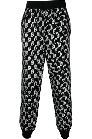 We11 Done Pantalones tejidos en intarsia