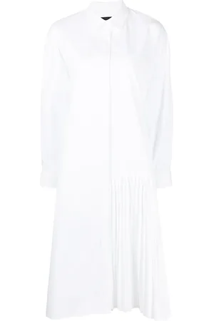 JUUN.J Vestido camisero con detalle plisado