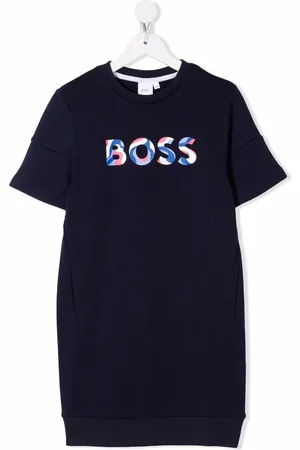 HUGO BOSS Vestido estilo playera con logo