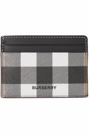 Burberry Tarjetero con estampado de cuadros