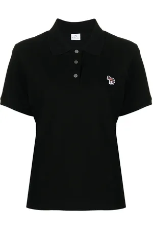 Paul Smith Playera tipo polo con parche Zebra