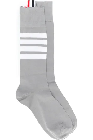Thom Browne Calcetines a media pierna con 4 franjas