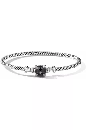David Yurman Pulsera Chatelaine en plata de ley con diamante de 3mm