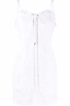 Dolce & Gabbana Vestido corto con encaje floral