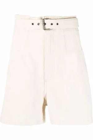 Serafini Shorts de mezclilla con cinturón