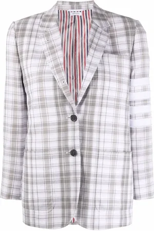 Thom Browne Chamarra deportiva con motivo de cuadros