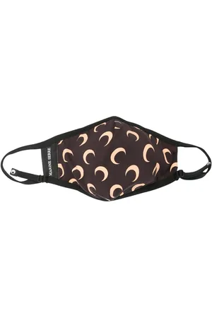 Marine Serre Cubrebocas con estampado de lunas