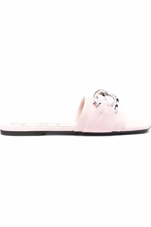Nº21 Sandalias slip-on con detalle de cadena