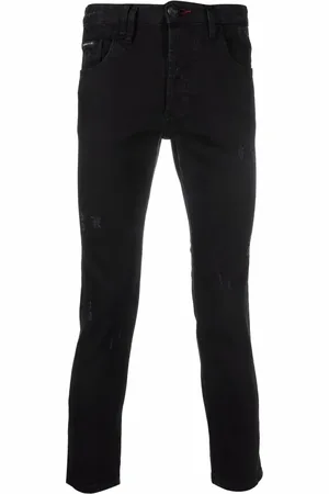 Philipp Plein Jeans slim con logo bordado