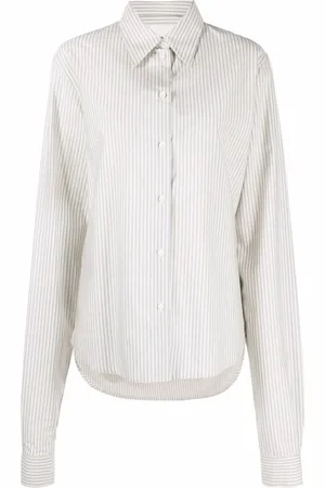 Maison Margiela Camisa oversize con motivo de rayas