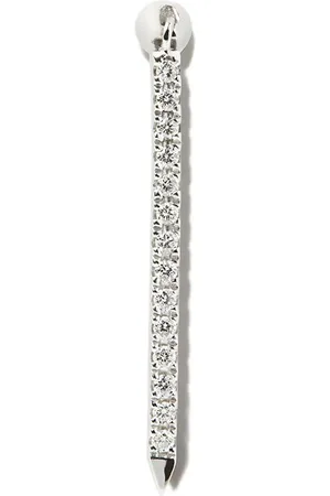 Maria Tash Dije Eternity Bar en oro blanco de 18kt con diamantes