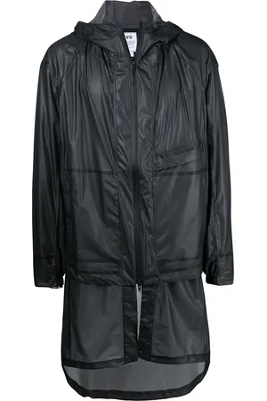 Y-3 Chamarra con capucha y logo estampado