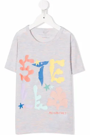 Stella McCartney Playera con logo estampado