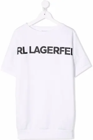 Karl Lagerfeld Vestido estilo playera con logo estampado