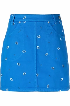 Kenzo Falda corta con estampado de cachemira