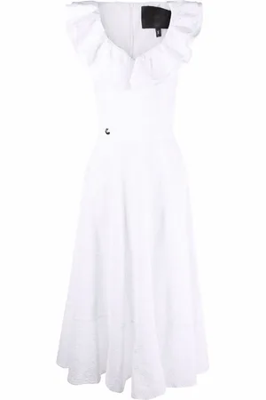 Philipp Plein Vestido midi de encaje
