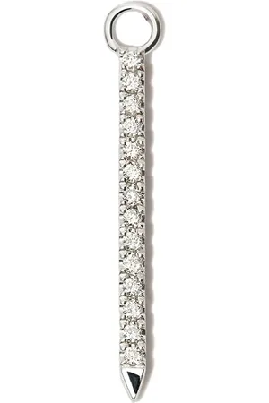 Maria Tash Dije Eternity Ba en oro blanco de 18kt con diamantes y zafiros