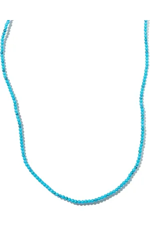 LUIS MORAIS Collar Hamsa en oro amarillo de 14kt con turquesa