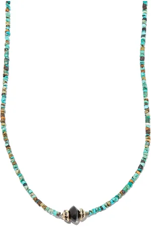 LUIS MORAIS Collar en oro amarillo de 14kt con gemas