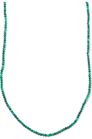 LUIS MORAIS Collar en oro amarillo de 14kt con malaquita
