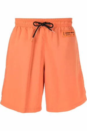 Heron Preston Shorts de playa con parche del logo