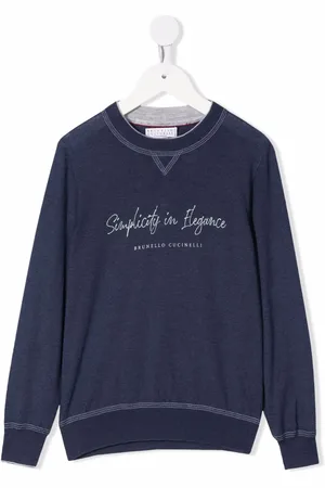 Brunello Cucinelli Sudadera con eslogan estampado