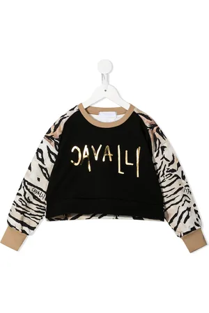 Roberto Cavalli Top con logo estampado