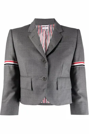 Thom Browne Blazer corto con detalles RWB