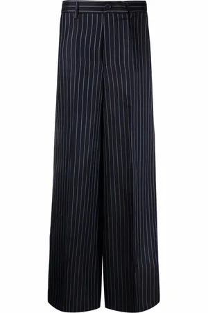 P.A.R.O.S.H. Pantalones anchos con rayas diplomáticas estampadas