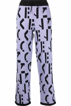 Kenzo Pantalones con logo estampado